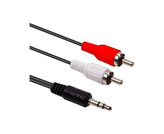 Кабель мультимедийный 3.5mm M to 2xRCA M 2.5m PowerPlant (CA914326)