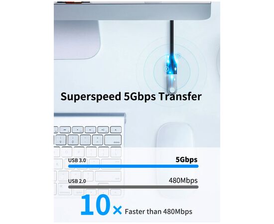 Дата кабель USB 3.0 AM/AF 2.0m Cabletime (CA915408), изображение 3