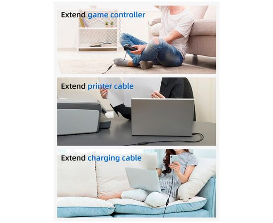 Дата кабель USB 3.0 AM/AF 2.0m Cabletime (CA915408), изображение 4