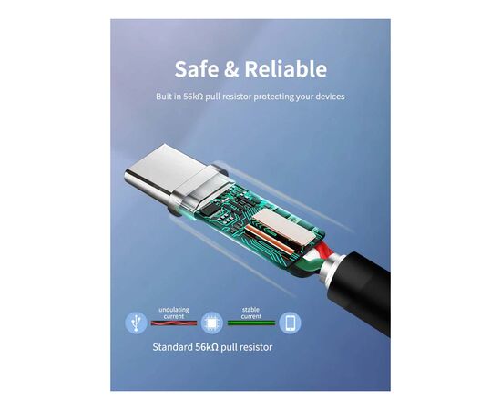 Дата кабель USB 3.0 AM to USB-C 1.5m Cabletime (CA915439), изображение 3