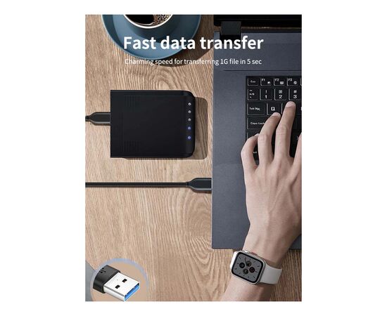 Дата кабель USB 3.0 AM to USB-C 1.5m Cabletime (CA915439), изображение 6