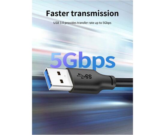 Дата кабель USB 3.0 AM to USB-C 1.5m Cabletime (CA915439), изображение 7