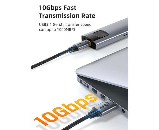 Дата кабель USB 3.1 AM to USB-C 1.5m Cabletime (CA915231), изображение 3