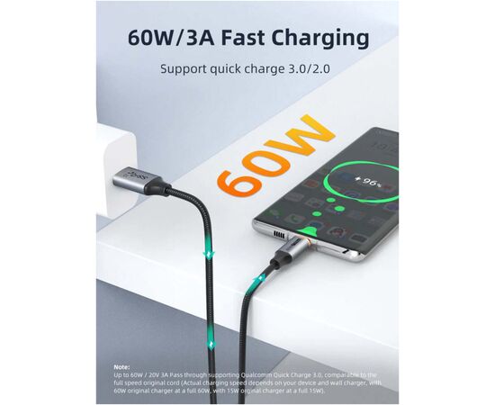 Дата кабель USB 3.1 AM to USB-C 1.5m Cabletime (CA915231), изображение 4