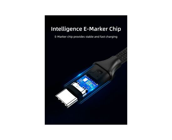 Дата кабель USB-C to USB-C 2.0m 100W USB3.1 20Gbps 4K60Hz Cabletime (CA914234), изображение 5