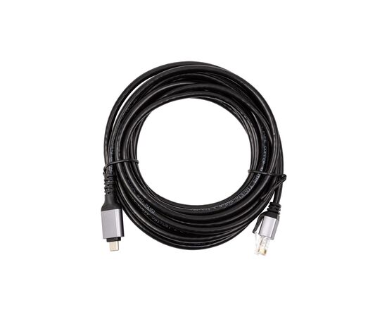 Дата кабель USB-C to RJ45 Ethernet 5.0m PowerPlant (CA914944)