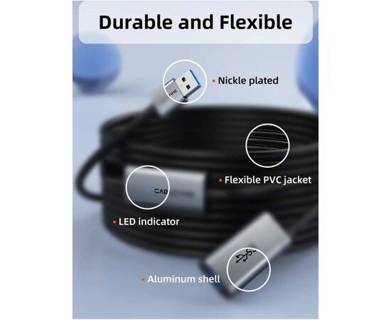 Дата кабель USB 3.0 AM/AF 15.0m active Cabletime (CA915187), изображение 7