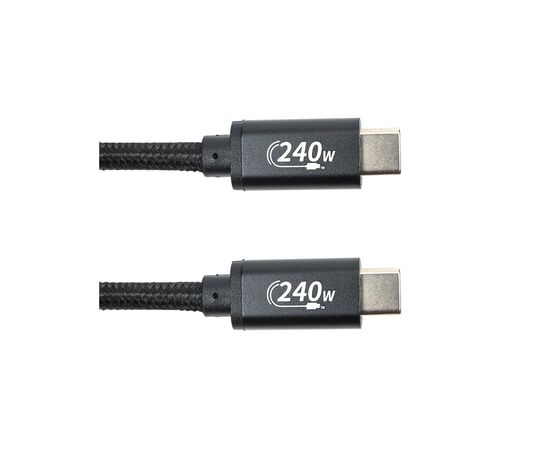 Дата кабель USB-C to USB-C 3.0m PD240W black San Guan (CA914128)