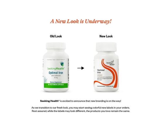 Витаминно-минеральный комплекс Seeking Health Железо с кофакторами, 29 мг, Optimal Iron With Cofactors, 90 вегетариа (SKH-52054), изображение 2