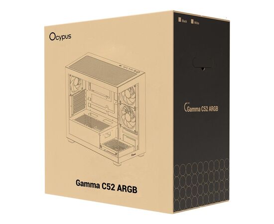 Корпус OCYPUS GAMMA C52 BK ARGB (GAMMA-C52-BKD300XX-GL), зображення 11