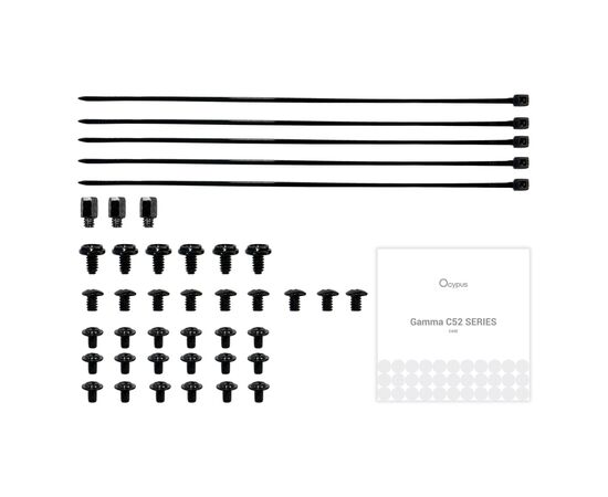 Корпус OCYPUS GAMMA C52 BK ARGB (GAMMA-C52-BKD300XX-GL), зображення 12