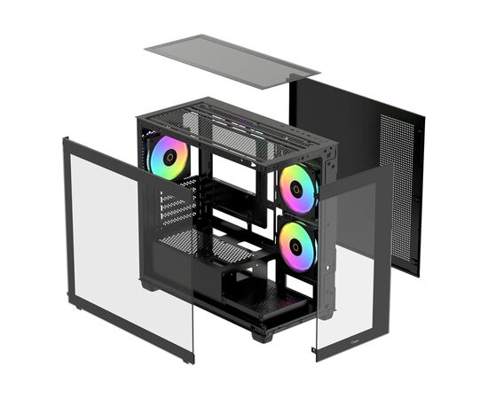 Корпус OCYPUS GAMMA C52 BK ARGB (GAMMA-C52-BKD300XX-GL), зображення 8