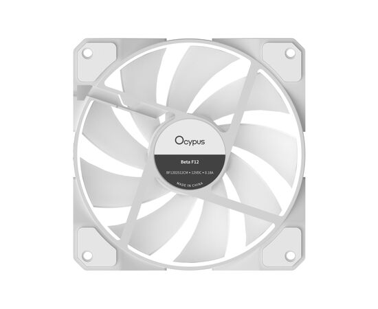 Кулер до корпусу OCYPUS BETA F12 WH ARGB (BETA-F12-WH1AM00X-GL), зображення 6