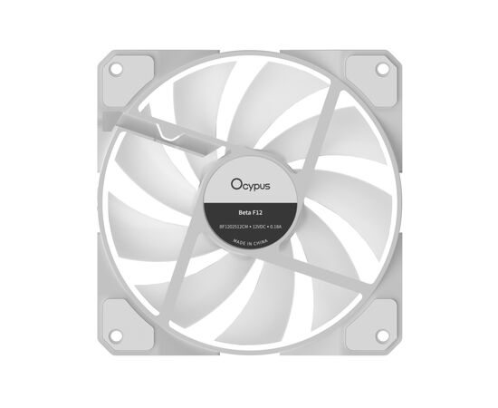 Кулер до корпусу OCYPUS BETA F12 WH ARGB REVERSE BLADE (BETA-F12-WH1AM01X-GL), зображення 6
