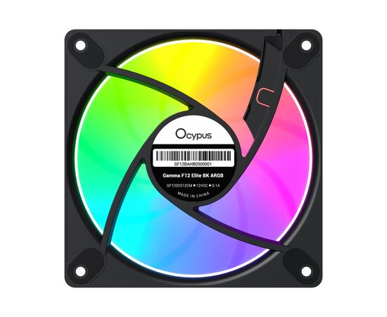 Кулер до корпусу OCYPUS GAMMA F12 ELITE BK A (GAMMA-F12-BK3AM00E-GL), зображення 3