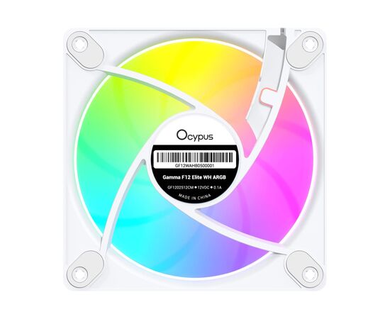 Кулер до корпусу OCYPUS GAMMA F12 ELITE WH A (GAMMA-F12-WH3AM00E-GL), зображення 3