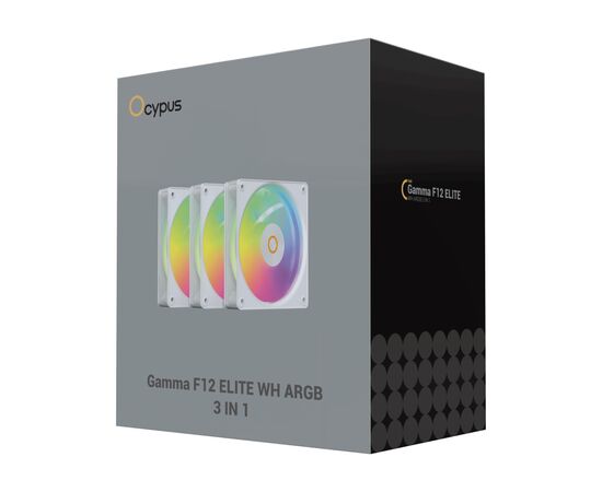 Кулер до корпусу OCYPUS GAMMA F12 ELITE WH A (GAMMA-F12-WH3AM00E-GL), зображення 8