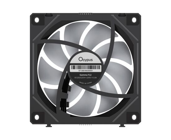 Кулер для корпуса OCYPUS GAMMA F12 UNI BK ARG (GAMMA-F12-BK3AM01U-GL), изображение 5