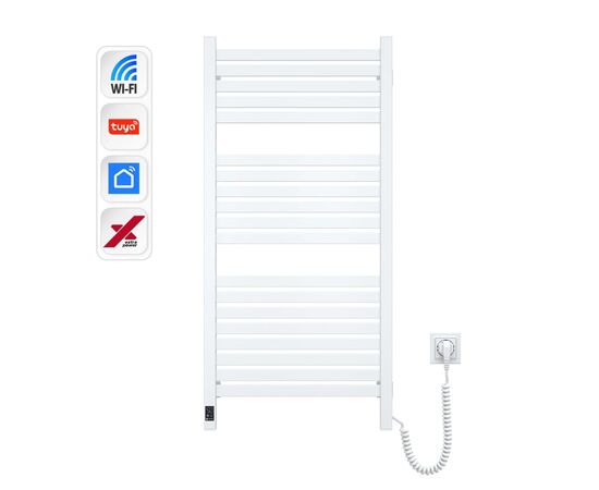 Полотенцесушитель Navin Авангард Х 1000х480 Wi-Fi правобічна біла (12-172055-4810), изображение 2