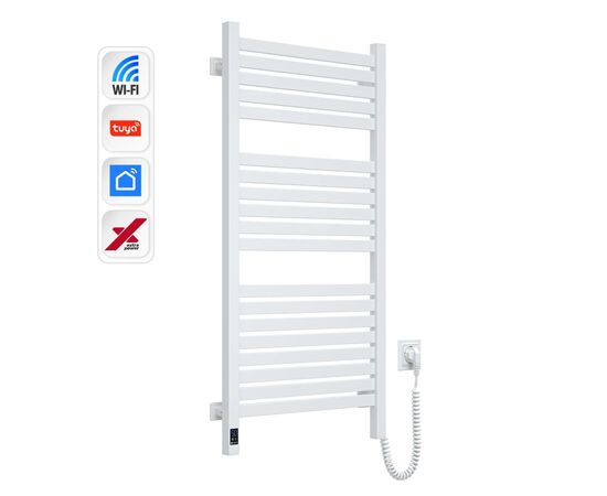 Полотенцесушитель Navin Авангард Х 1000х480 Wi-Fi правобічна біла (12-172055-4810), изображение 3