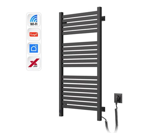 Сушарка для рушників Navin Авангард Х 1000х480 Wi-Fi правобічна чорний муар (12-272055-4810)