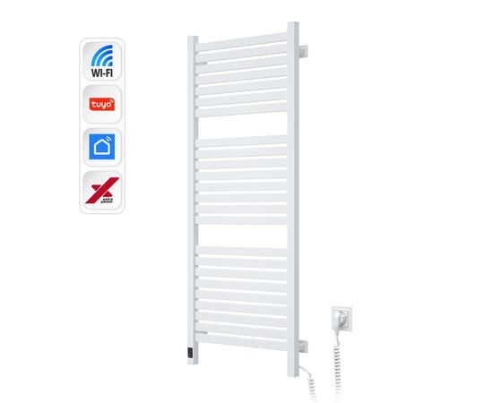 Сушарка для рушників Navin Авангард Х, 1200х480, Wi-Fi, сталь, білий, правобічна (12-172055-4812)
