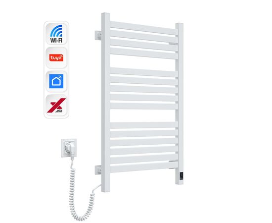Полотенцесушитель Navin Авангард Х, 800х480, Wi-Fi, білий, лівобічна (12-172155-4880), изображение 3