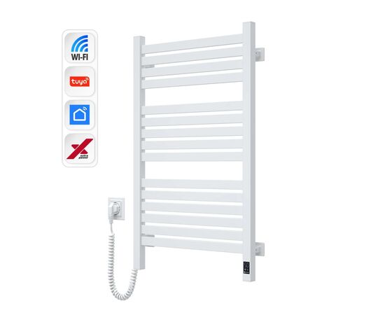 Полотенцесушитель Navin Авангард Х, 800х480, Wi-Fi, білий, лівобічна (12-172155-4880)