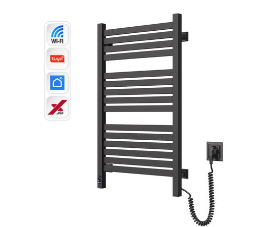 Сушарка для рушників Navin Авангард Х, 800х480, Wi-Fi, чорний муар, правобічна (12-272055-4880)