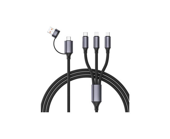 Дата кабель USB-C + USB A to Lightning + Micro 5P + USB-C 1.5m Cablexpert (CC-USB2S-ACM31-1.5M)