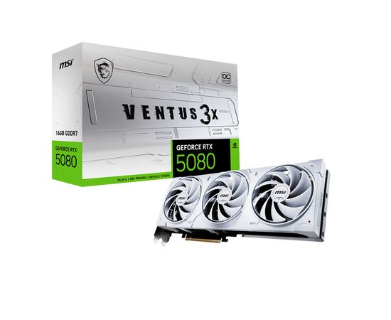 Відеокарта MSI GeForce RTX5080 16GB VENTUS 3X OC WHITE (RTX 5080 16G VENTUS 3X OC WHITE), зображення 7