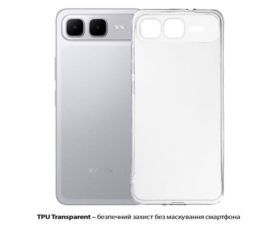 Чехол для мобильного телефона BeCover Silicone Infinix Smart 10 Plus (X6725B) Transparent (713765), изображение 2