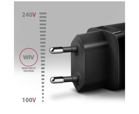 Зарядний пристрій AXAGON 1xUSB QC4.0 + 1xUSB-C PD30W PPS black (ACU-PQ30), зображення 4