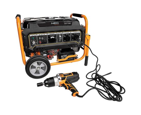 Генератор Neo Tools 230V, 1 фаза, 2.8/3kW, електростарт, AVR (04-730), изображение 9