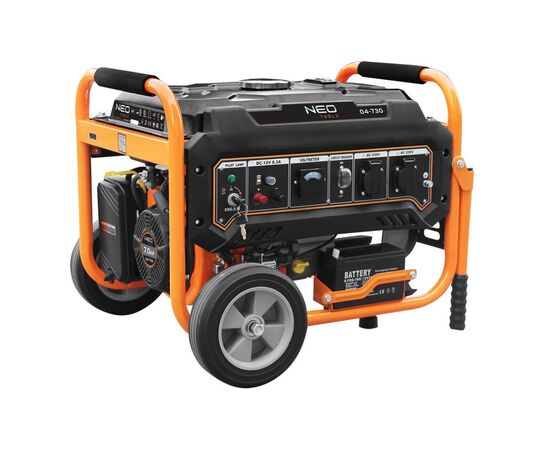 Генератор Neo Tools 230V, 1 фаза, 2.8/3kW, електростарт, AVR (04-730)