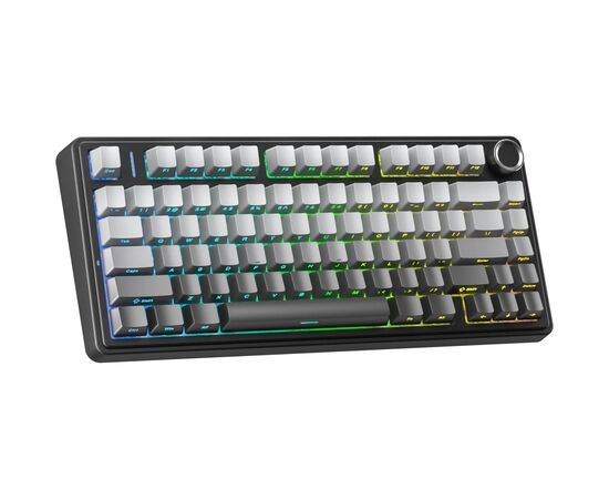 Клавіатура Aula F75 Gasket Reaper Switch Hot-Swap RGB Bluetooth/Wireless/USB UA Black/Grey (6948391209913), зображення 2