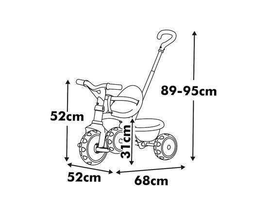 Детский велосипед Smoby Бі Муві. 2 в 1 Рожева перлина (7600740339), изображение 2