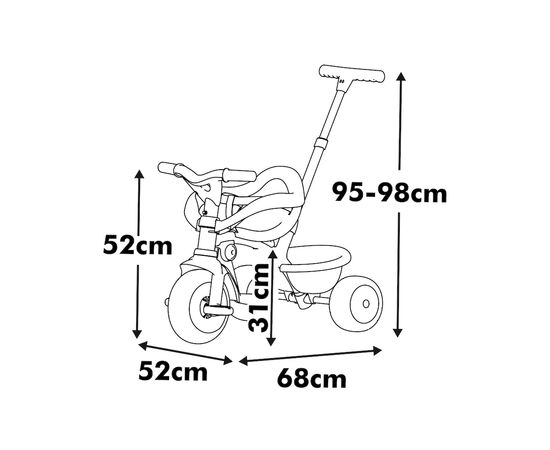 Детский велосипед Smoby Бі Фан. Комфорт 3 в 1, М''ята (7600740420), изображение 2