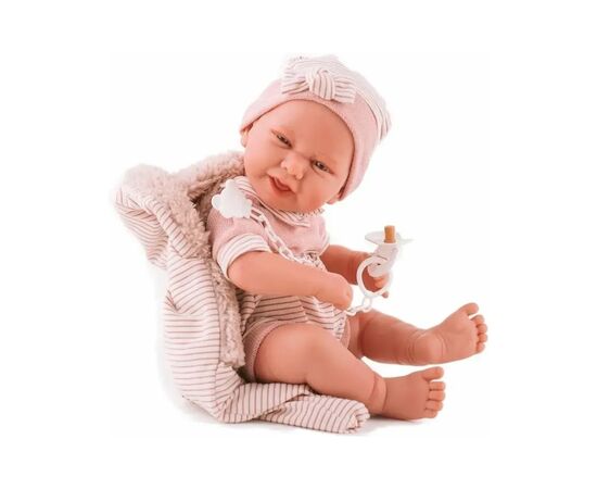 Пупс Antonio Juan Карла в одеяле с мягким виниловым телом 42 см (5081), изображение 3