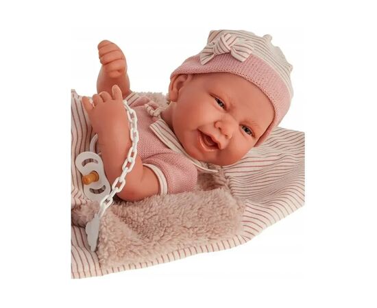 Пупс Antonio Juan Карла в одеяле с мягким виниловым телом 42 см (5081), изображение 4