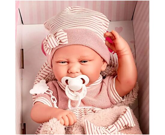 Пупс Antonio Juan Карла в одеяле с мягким виниловым телом 42 см (5081), изображение 6