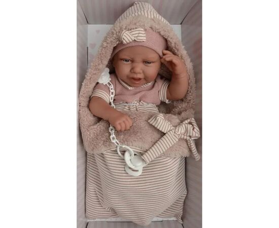 Пупс Antonio Juan Карла в одеяле с мягким виниловым телом 42 см (5081), изображение 9