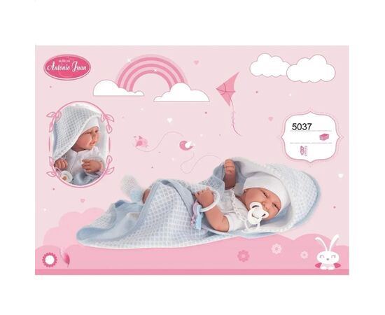 Пупс Antonio Juan пупс виниловый Карло в одеяле 42 см (5037), изображение 3