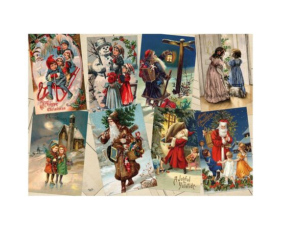 Пазл Tactic Винтажные Рождественские открытки, 1000 элементов (59223), изображение 2