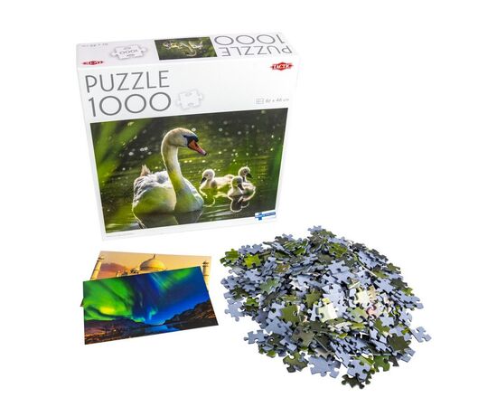Пазл Tactic Лебедь на озере с птенцами, 1000 элементов (59218), изображение 2