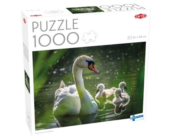 Пазл Tactic Лебедь на озере с птенцами, 1000 элементов (59218)