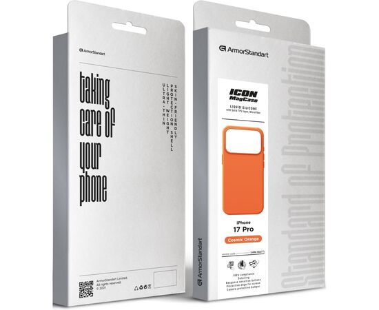 Чехол для мобильного телефона Armorstandart ICON2 MagCase Apple iPhone 17 Pro Cosmic Orange (ARM86677), изображение 2