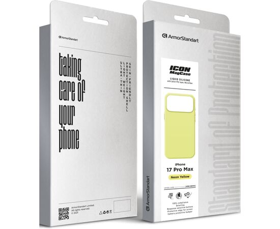 Чехол для мобильного телефона Armorstandart ICON2 MagCase Apple iPhone 17 Pro Max Neon Yellow (ARM88994), изображение 2