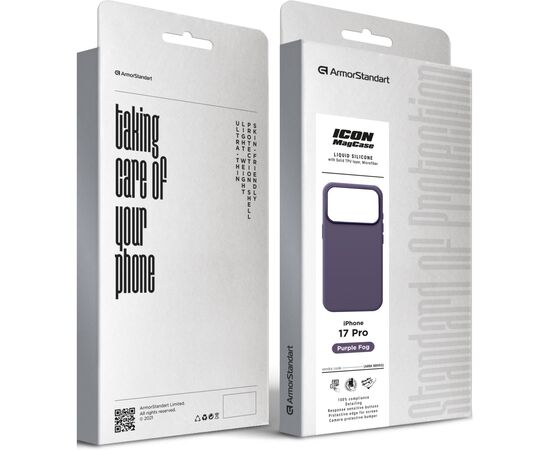 Чехол для мобильного телефона Armorstandart ICON2 MagCase Apple iPhone 17 Pro Purple Fog (ARM88993), изображение 2