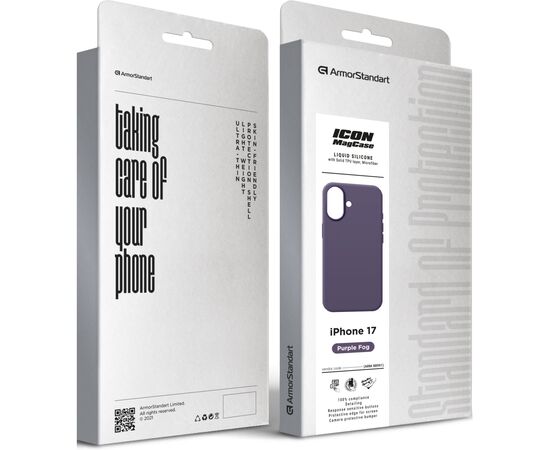 Чехол для мобильного телефона Armorstandart ICON2 MagCase Apple iPhone 17 Purple Fog (ARM88991), изображение 2